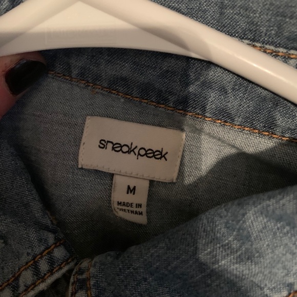 Sneak Peek women’s denim dress size medium - Picture 3 of 3